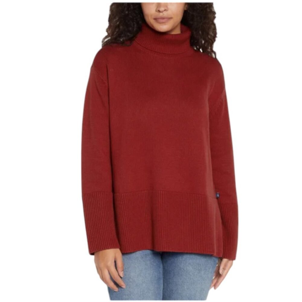 NEW GAP Cotton Turtleneck Sweater | Red